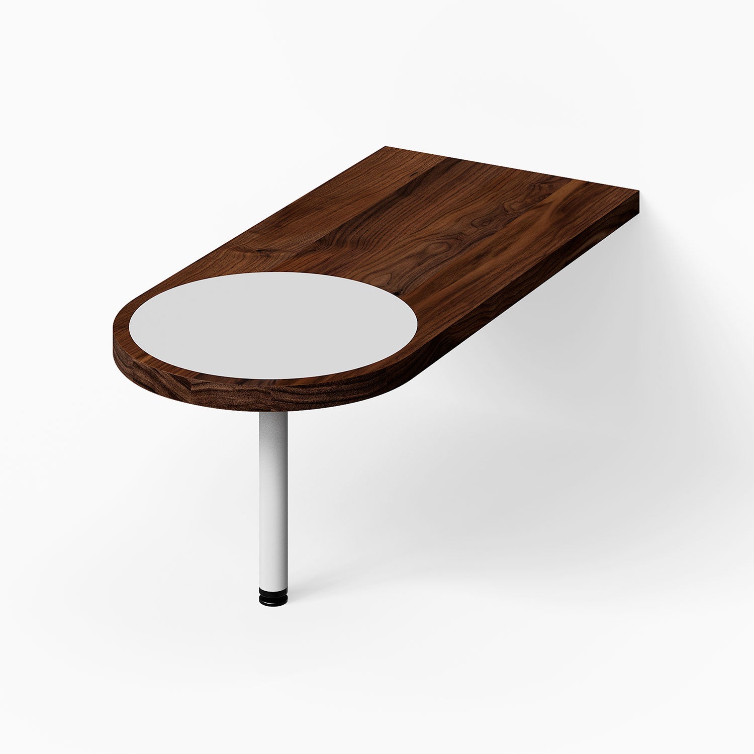Moxie Peninsula Table (Walnut - With Color Inlay)