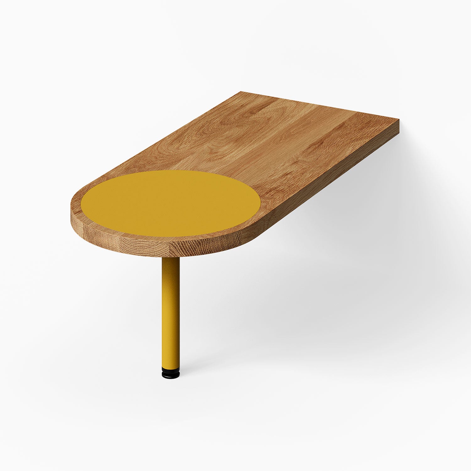Moxie Peninsula Table (White Oak - With Color Inlay)