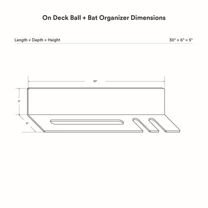 On Deck Baseball & Softball Shelf