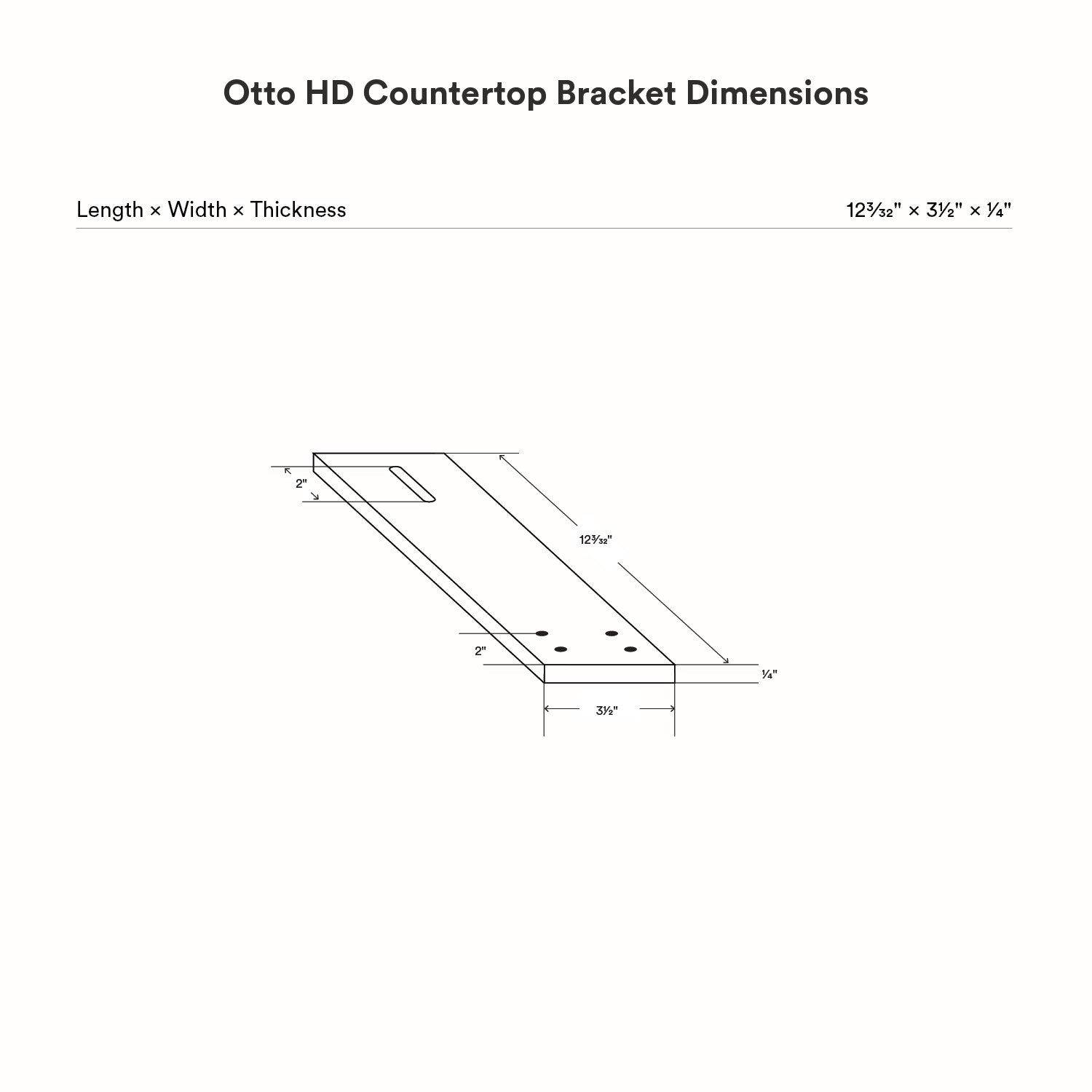 Otto HD Countertop Bracket