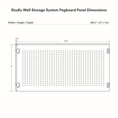Studly Wall Storage System Pegboard Panel
