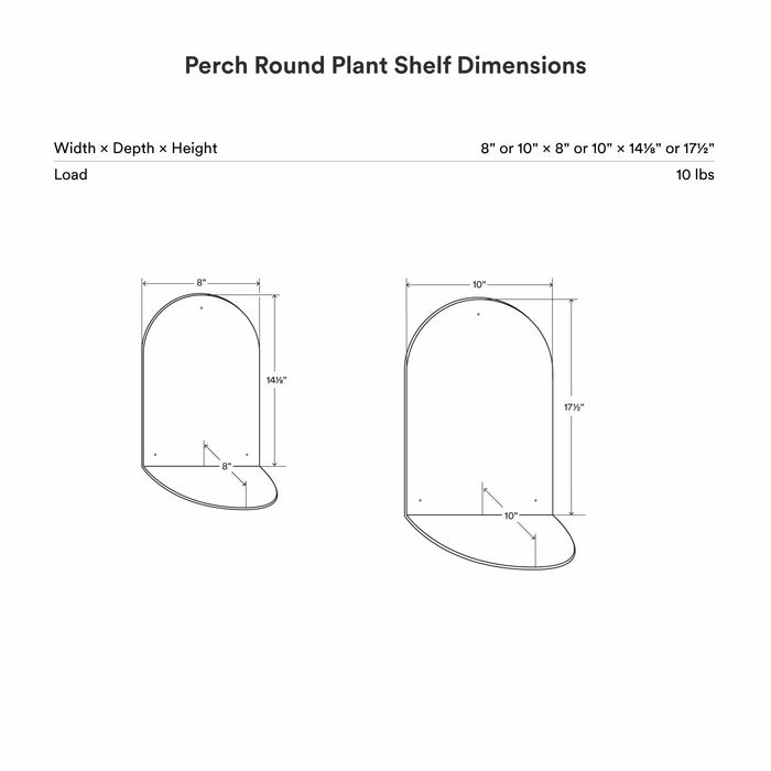 Perch Round Plant Shelf – Shelfology