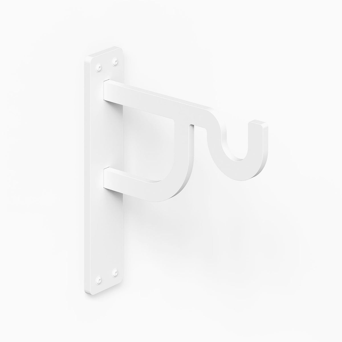 Petal Outdoor Planter Hook white wall mounted hook for hanging outdoor planters and maximizing vertical space