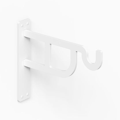Petal Outdoor Planter Hook white wall mounted hook for displaying hanging plants outdoors
