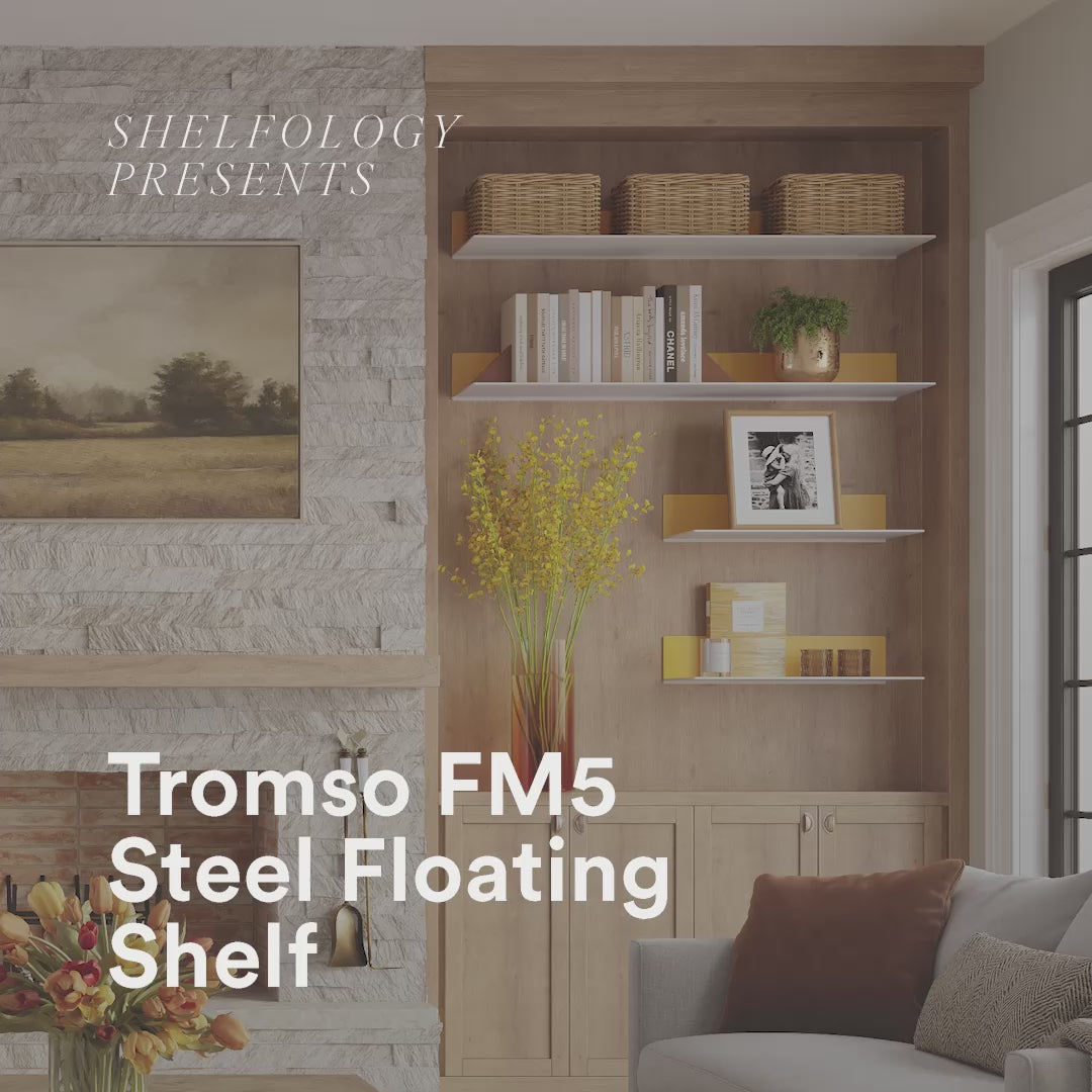 Tromso FM5 Steel Floating Shelf | Shelfology®