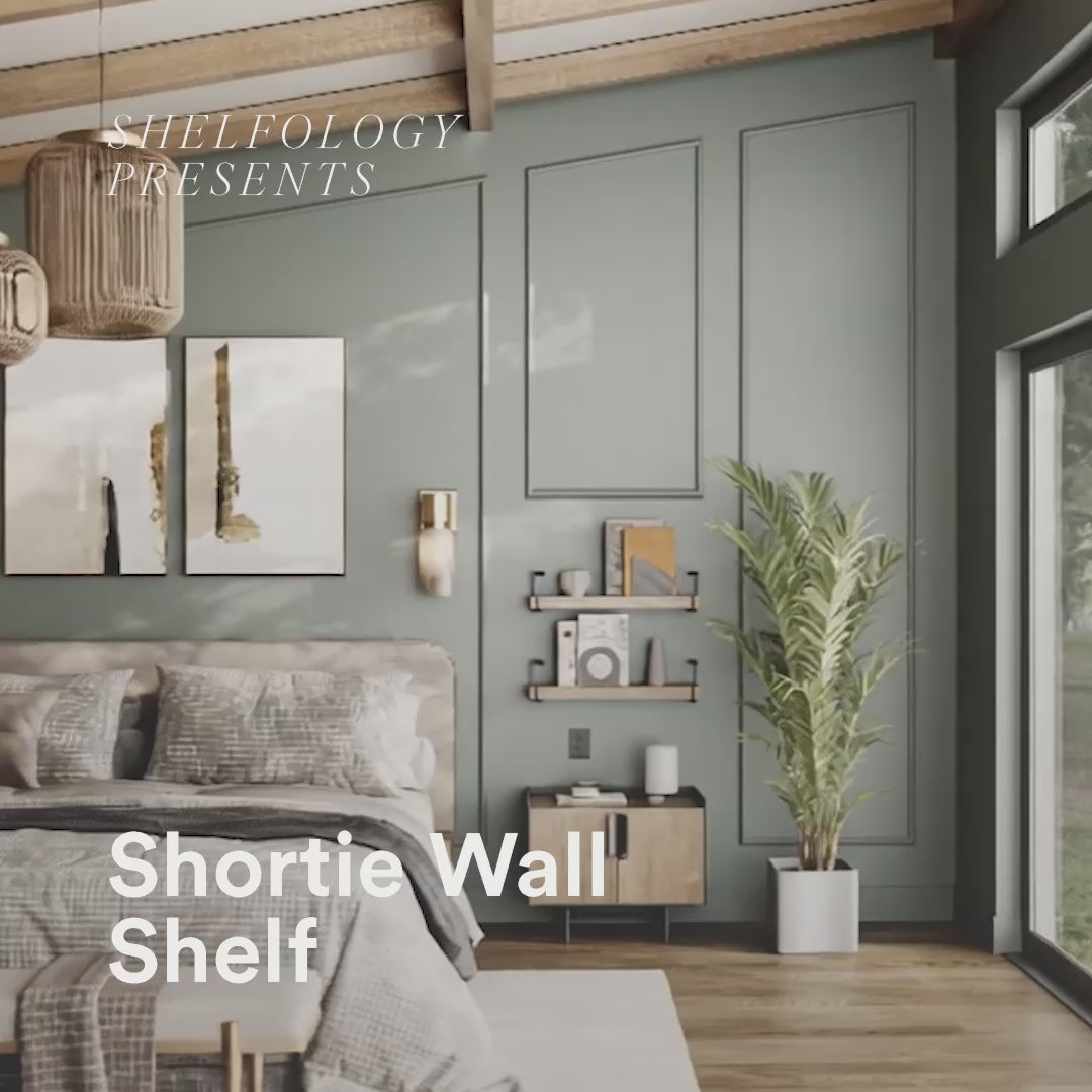 Shortie White Oak Wall Shelf