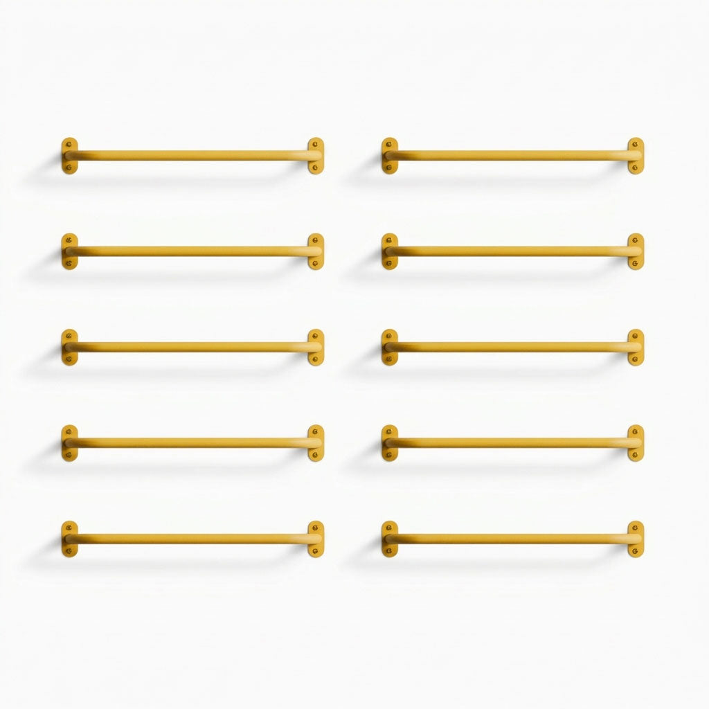 Randle 24" Monkey Bars + Wall Ladder - Bulk Clearance in honeymustard steel for durable wall-mounted climbing and play accessory