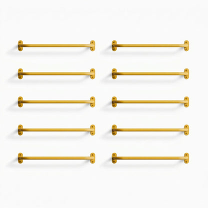 Randle 24" Monkey Bars + Wall Ladder - Bulk Clearance in honeymustard steel for durable wall-mounted climbing and play accessory