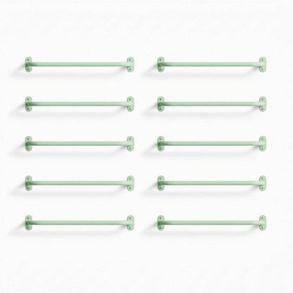 Randle 24" Monkey Bars + Wall Ladder - Bulk Clearance in mint green steel for sturdy wall-mounted climbing and play accessory