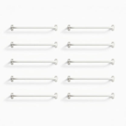 Randle 24" Monkey Bars + Wall Ladder - Bulk Clearance in white steel for minimalist wall-mounted climbing and play accessory