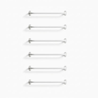 Randle 24" Monkey Bars + Wall Ladder - Bulk Clearance in white steel for sturdy wall-mounted climbing and play accessory