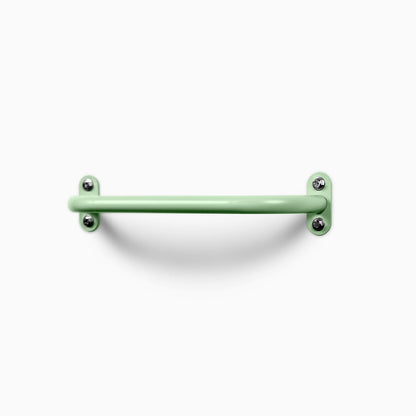 Randle 24" Monkey Bars + Wall Ladder - Bulk Clearance in mint green steel wall-mounted climbing accessory with durable finish