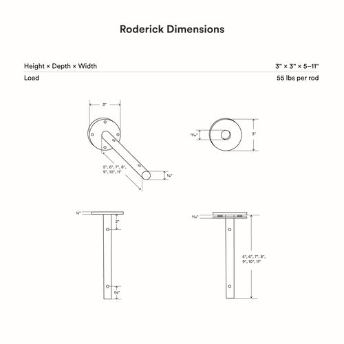 Roderick Espresso Wall Shelf | Shelfology®