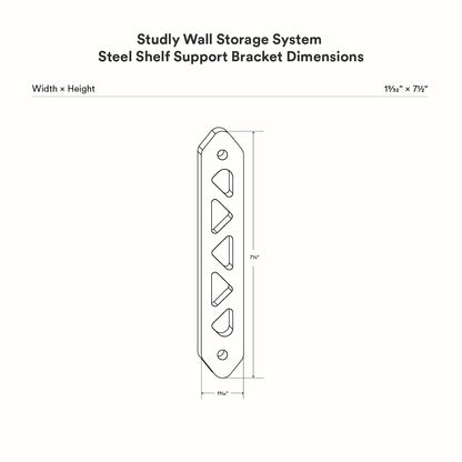 Studly Wall Storage System Steel Shelf Bracket