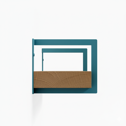 Shortie White Oak Wall Shelf