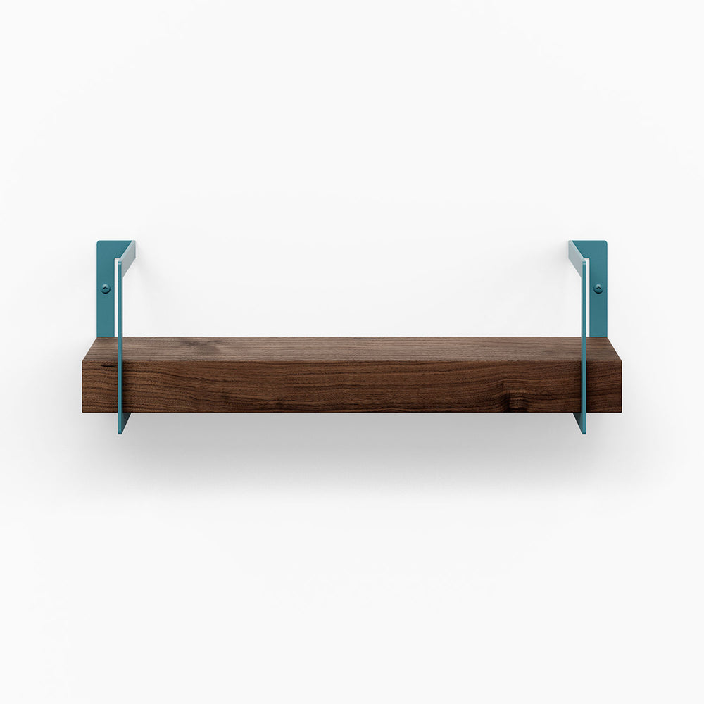 Shortie Walnut Wall Shelf– Solid Wood Wall Display | Shelfology®
