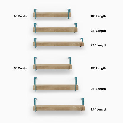 Shortie Maple Wall Shelf