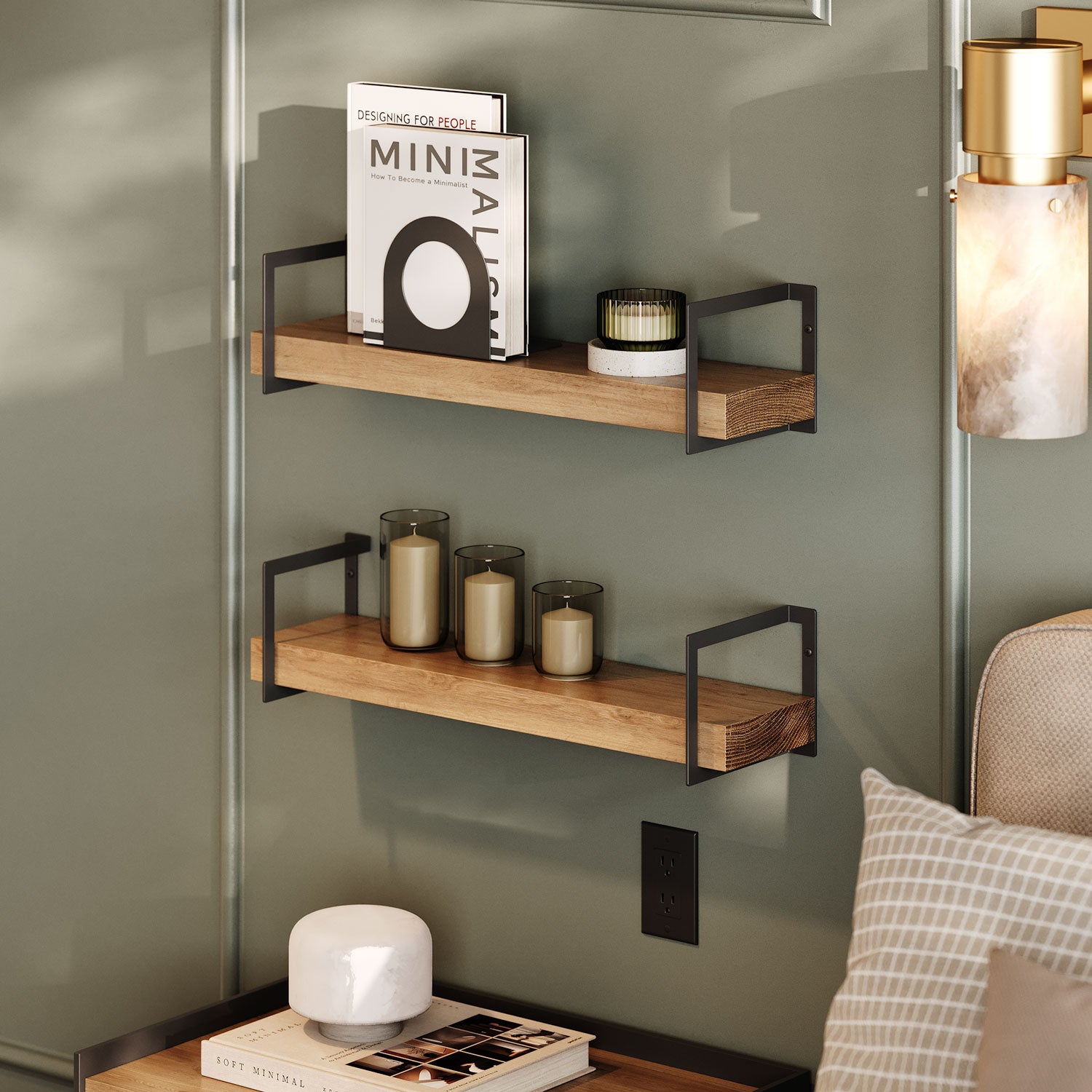 Shortie Maple Wall Shelf