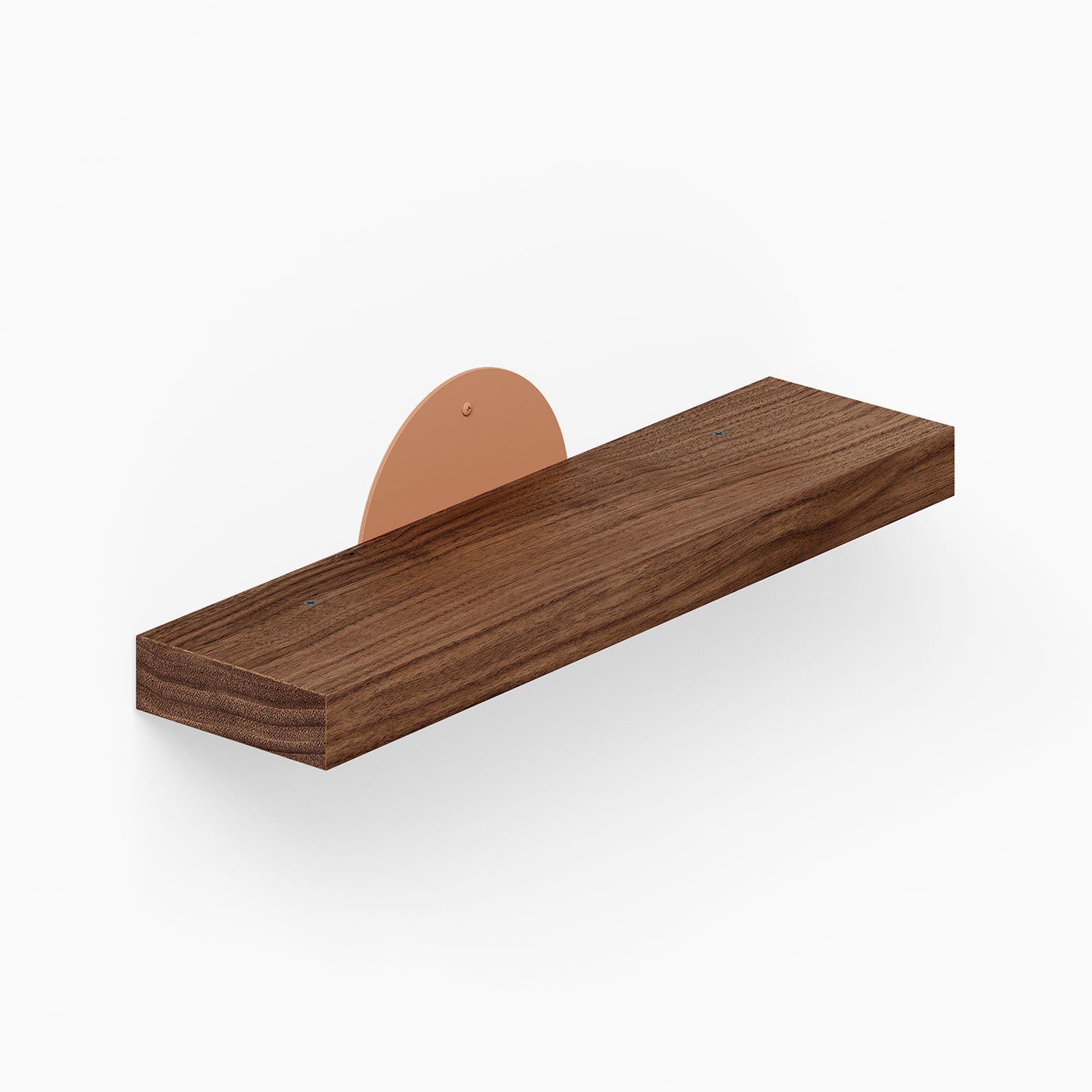 Shortie Deux Wall Shelf featuring a minimalist solid hardwood wood and steel design, ideal for functional wall shelves and display ledges.