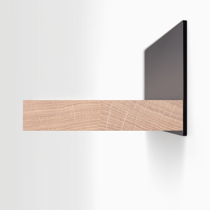 Skaksel Glazed White Oak Wall Shelf