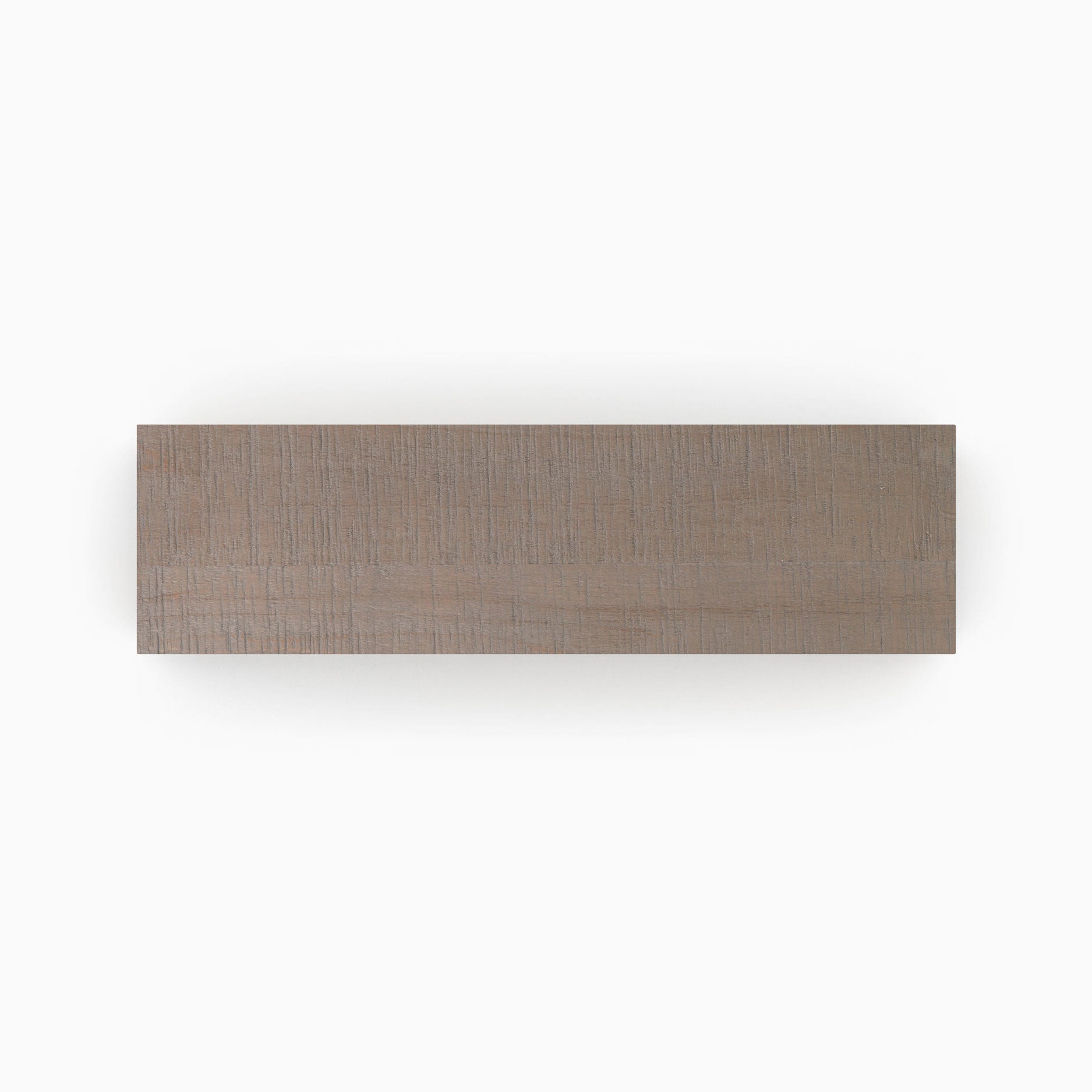 Hatch Grey Rustic Wood Slab floating shelf in muted grey with rustic textures for stylish wall display and organization