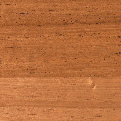Mahogany Wood Slab with rich grain texture ideal for durable, functional shelving and display solutions by Shelfology