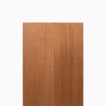 Mahogany Wood Slab with smooth, rich wood grain in warm tones ideal for custom floating shelves and wall displays