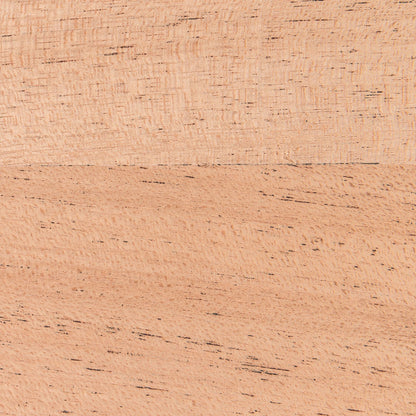Closeup of the natural grain and texture of an Unfinished Mahogany Wood Slab showcasing solid hardwood quality.