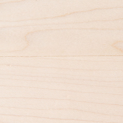 Unfinished Maple Wood Slab with smooth light grain, perfect for custom floating shelves and solid hardwood projects.