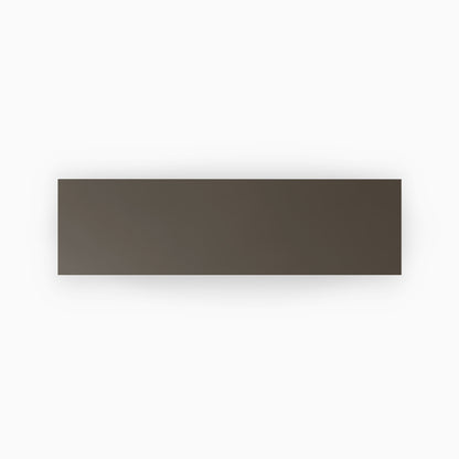 Tungsten Wood Slab floating shelf in minimalist dark finish, designed for versatile wall display and organization.