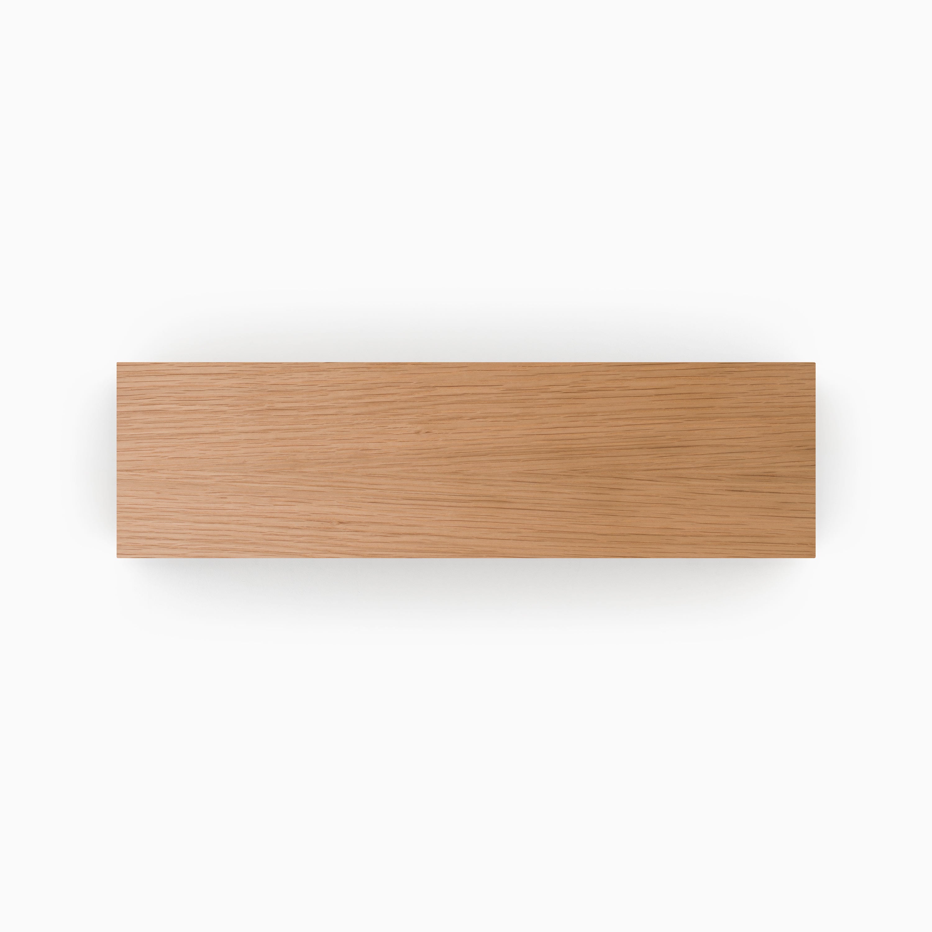 White Oak Wood Slab with smooth finish perfect for custom floating shelves and wall display ledges by Shelfology