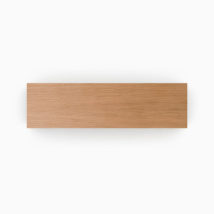 White Oak Wood Slab with smooth finish perfect for custom floating shelves and wall display ledges by Shelfology