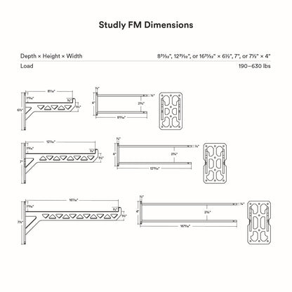 Studly FM Utility Bracket