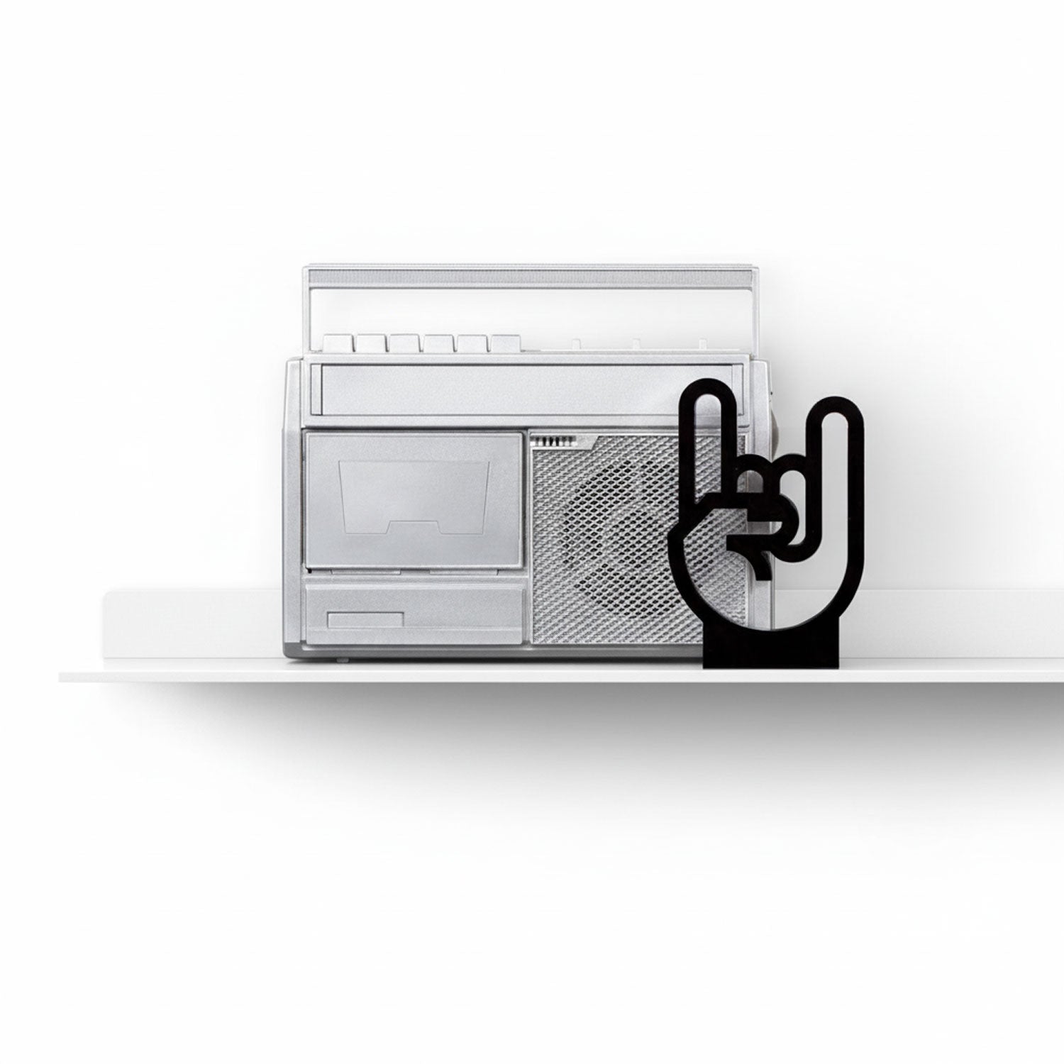 Tromso FM1 Steel Floating Shelf - B&W