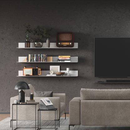 Tromso FM5 Steel Floating Shelf - B&W