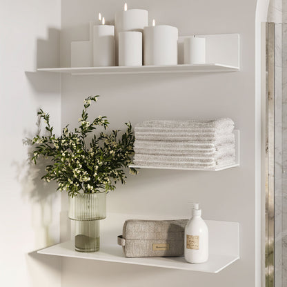 Tromso FM5 Steel Floating Shelf - B&W