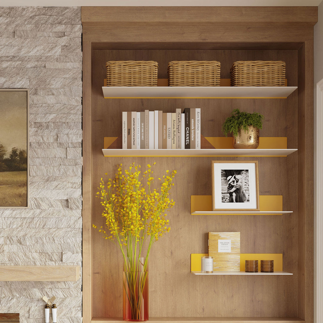 Living Room Shelves & Organization by Shelfology
