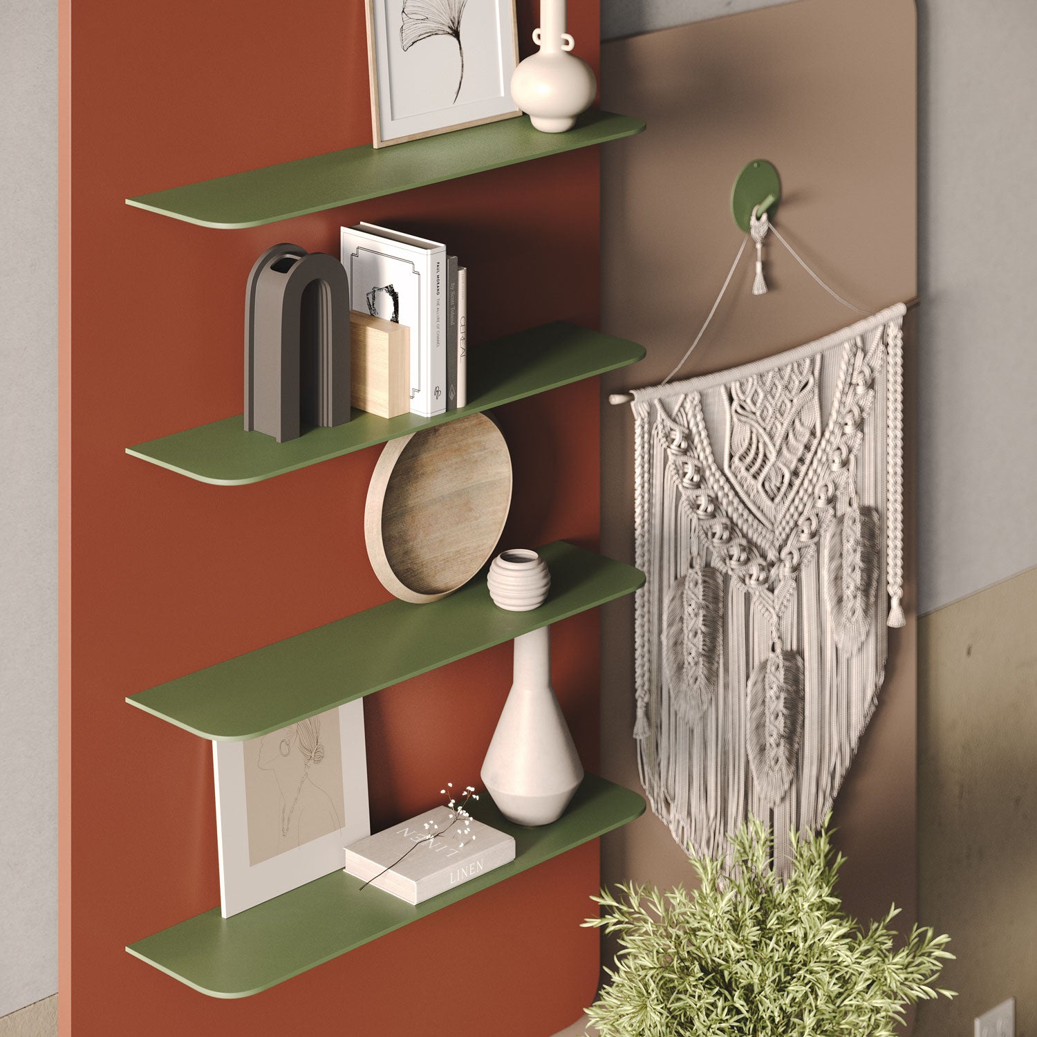 Tromso RADius Steel Floating Shelf