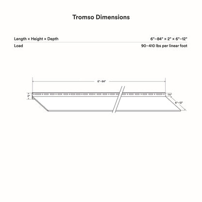 Tromso Steel Floating Shelf