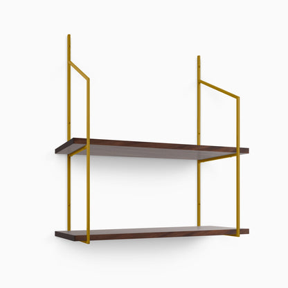 Verne Dutch Mocha Tiered Shelf