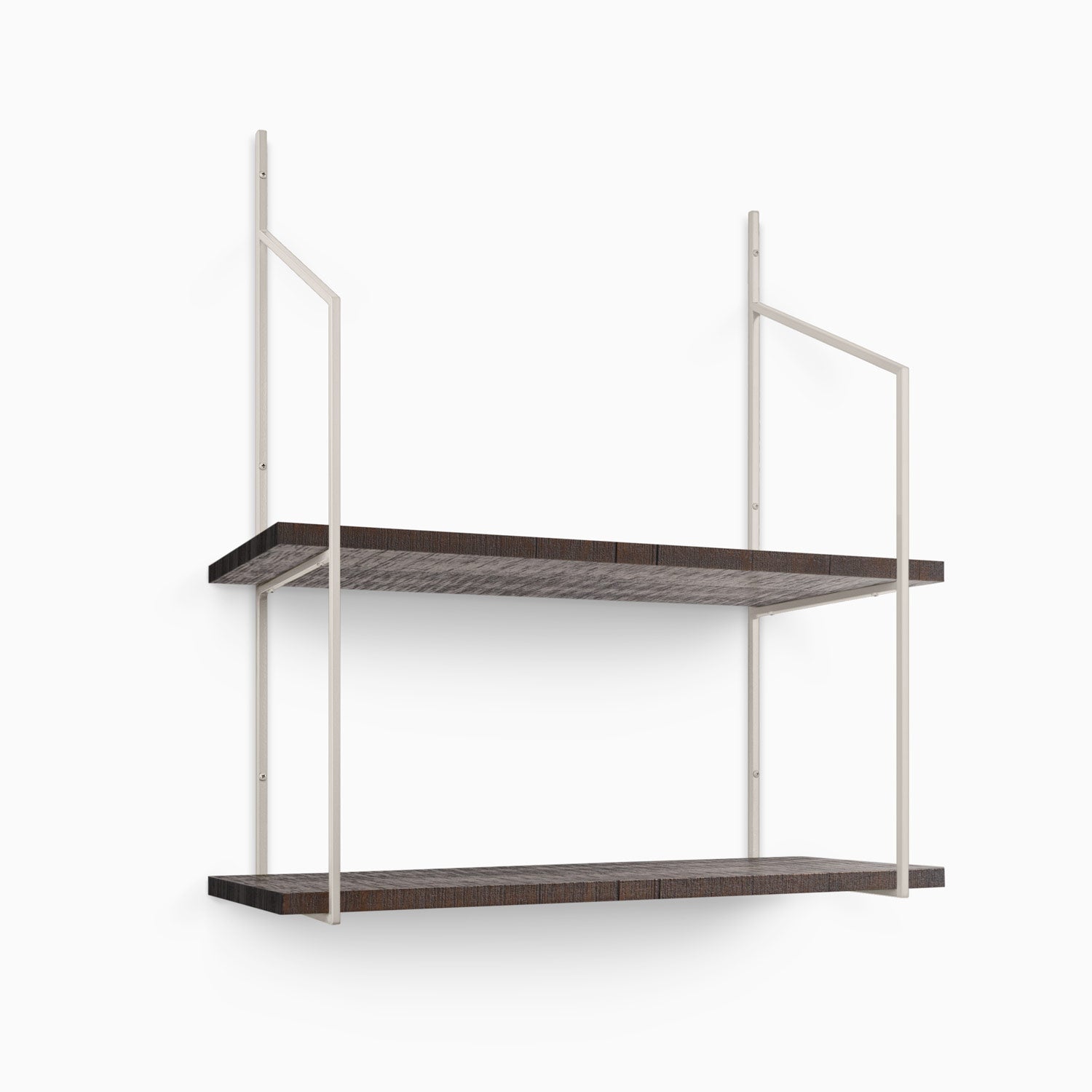 Verne Espresso Rustic 2 Tiered Shelf