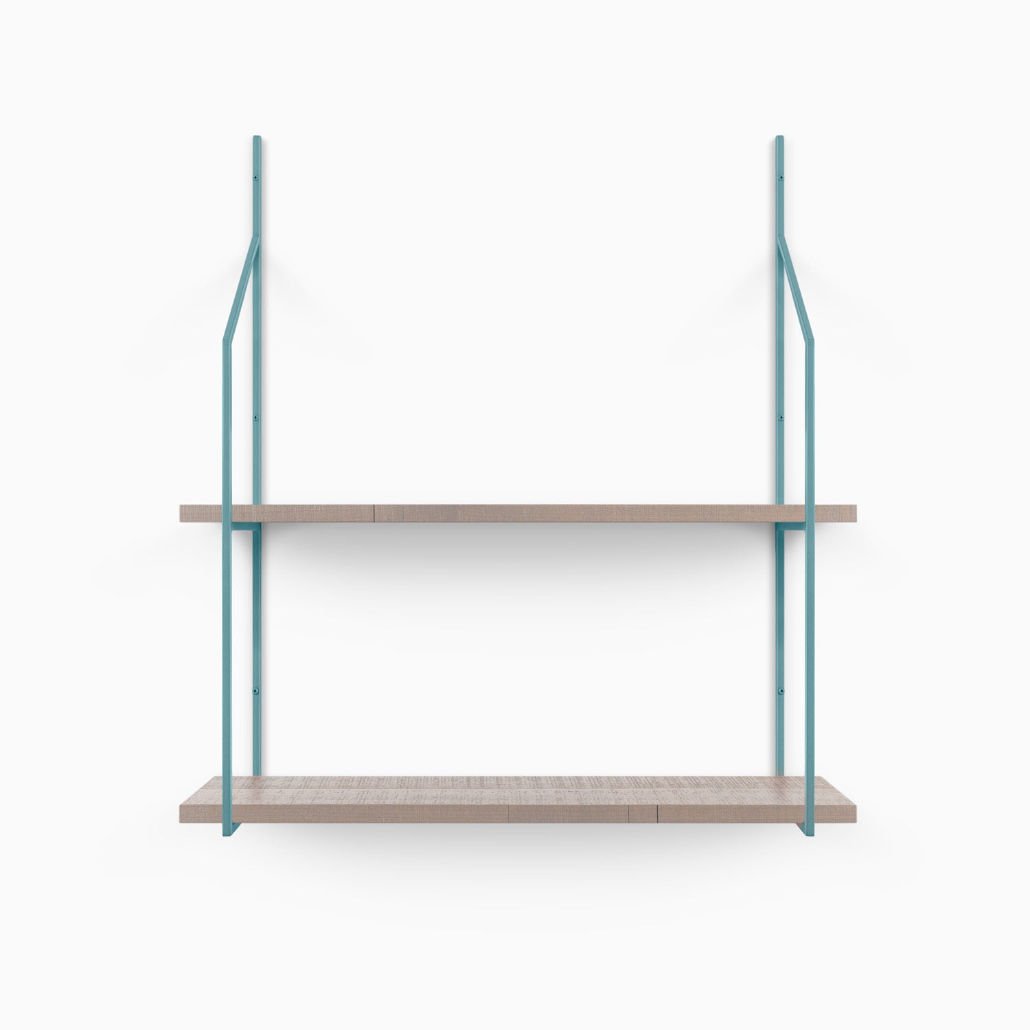 Verne Hatch Grey Rustic 2 Tiered Shelf