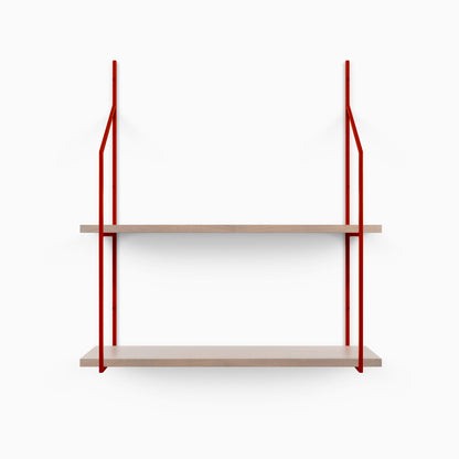 Verne Hatch Grey 2 Tiered Shelf