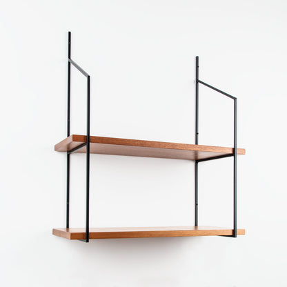 Verne Mahogany 2 Tiered Shelf