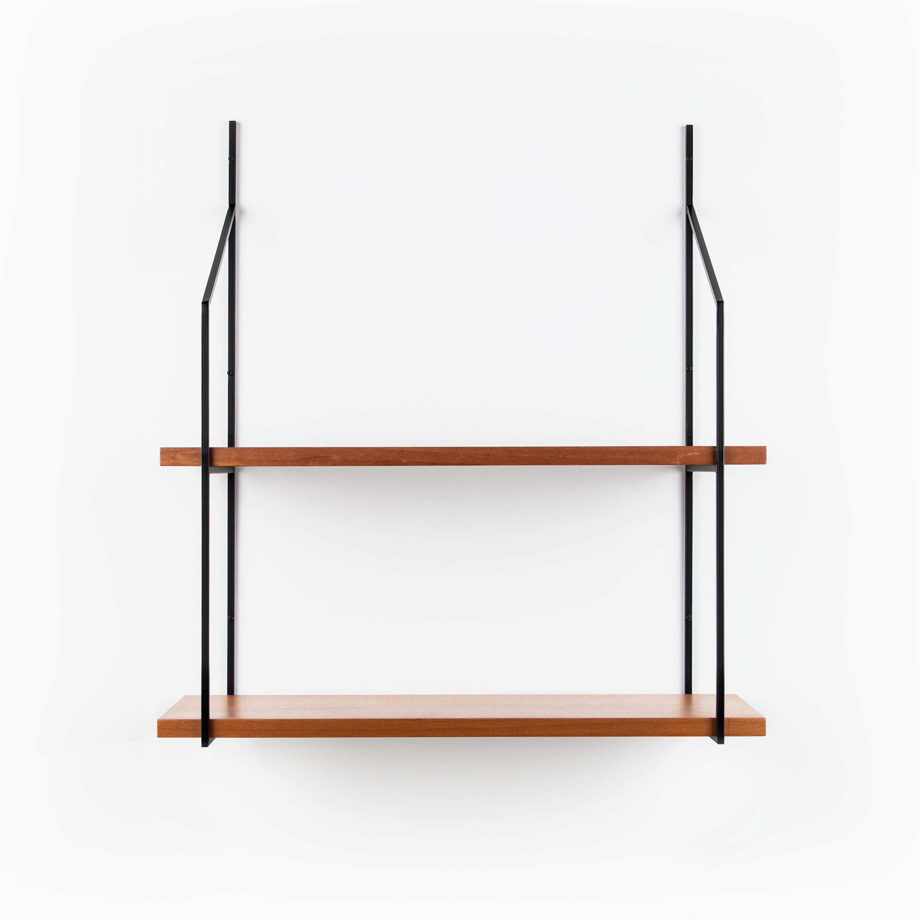 Verne Mahogany 2 Tiered Shelf