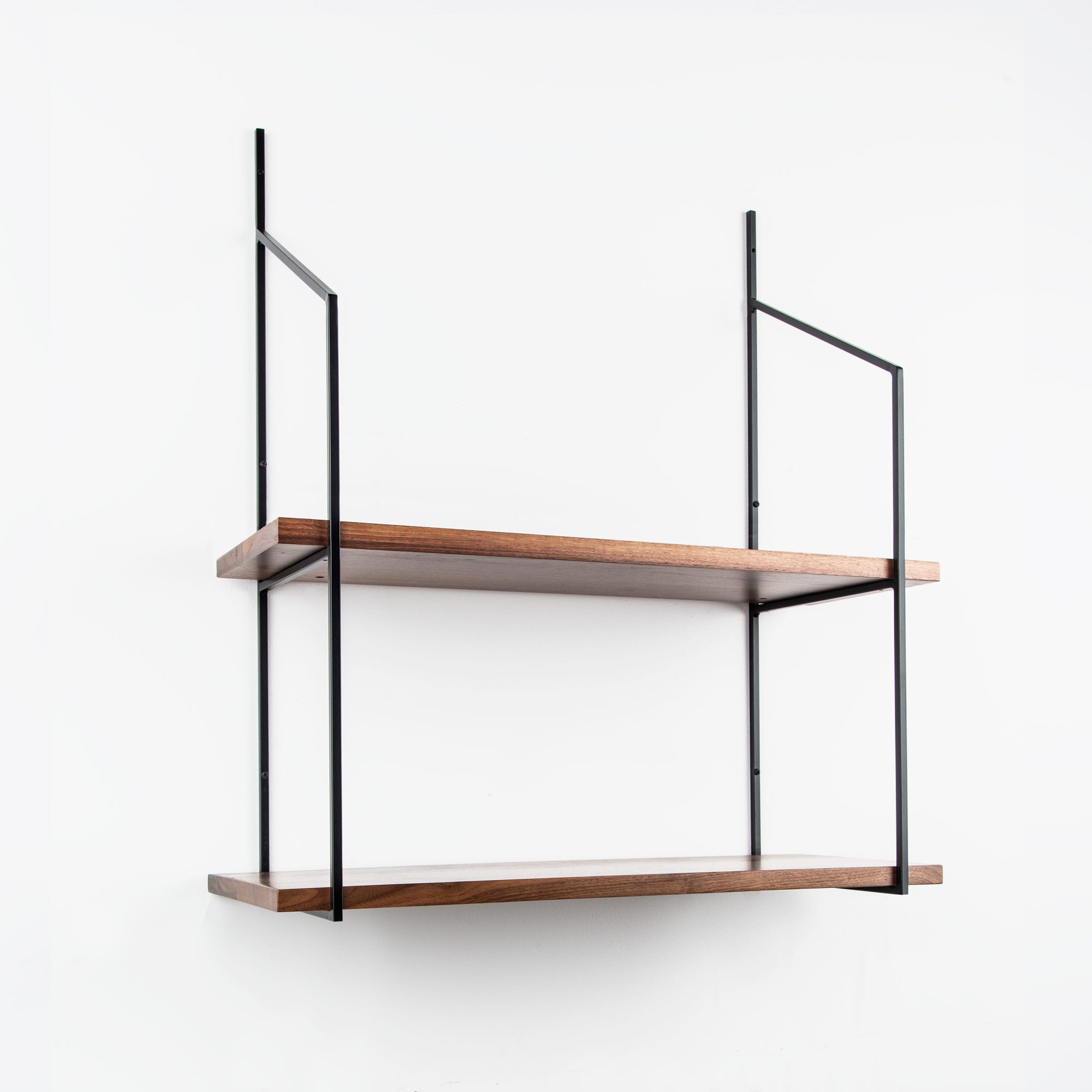 Verne Walnut 2 Tiered Shelf