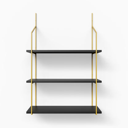 Verne Black 3 Tiered Shelf