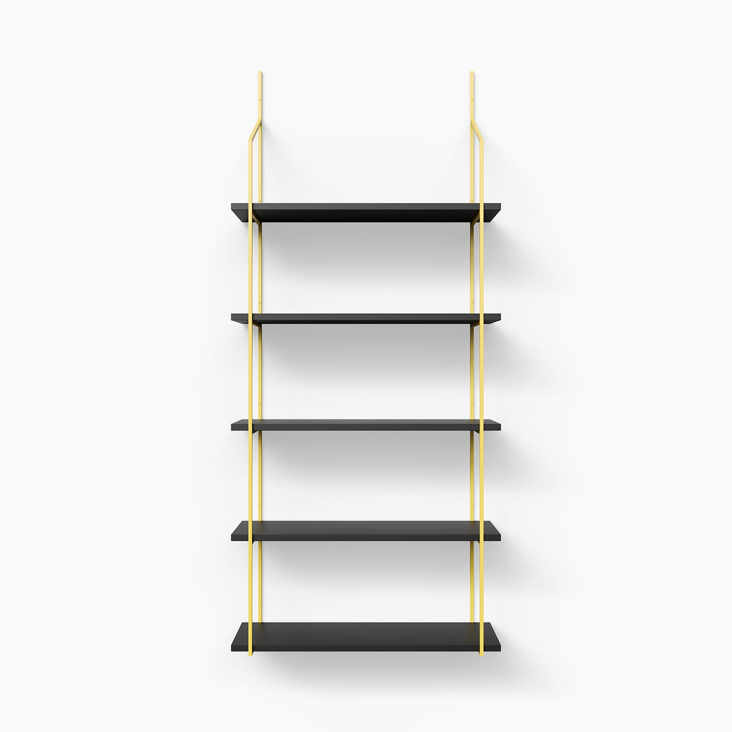 Verne Black 5 Tiered Shelf