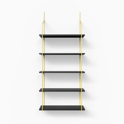 Verne Black 5 Tiered Shelf