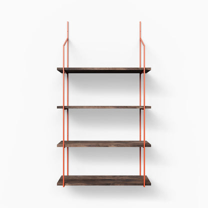 Verne Espresso Rustic 4 Tiered Shelf